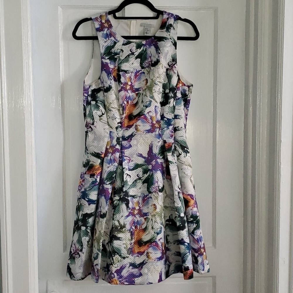 Floral fit n flare skater dress